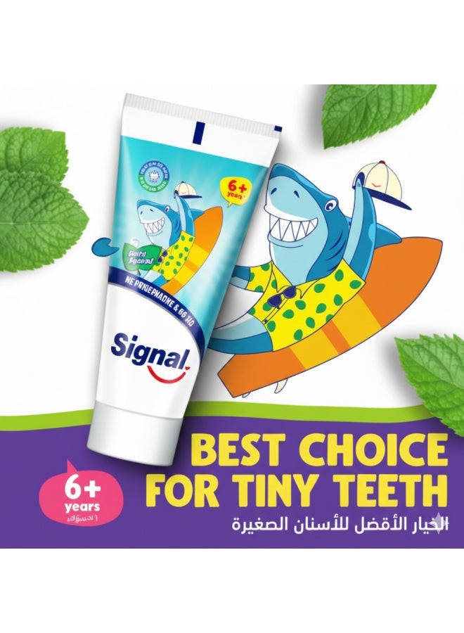 سيجنال معجون أسنان سيجنال جونيور، نعناع خفيف، 50 مل +6 سنوات - Image 2